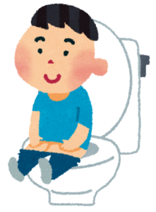 トイレをする男の子